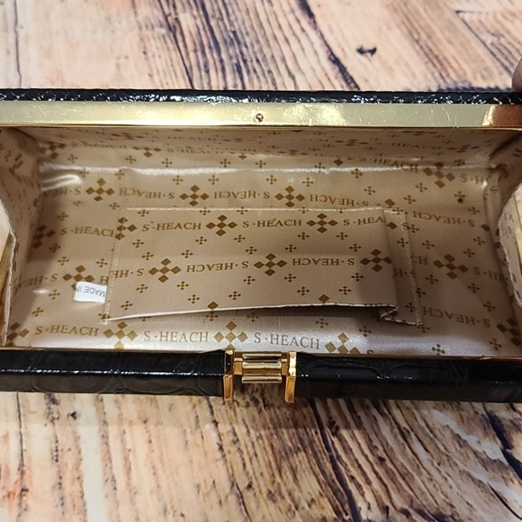 Silvian Heach embossed animal print snakeskin clutch - Picture 8 of 8